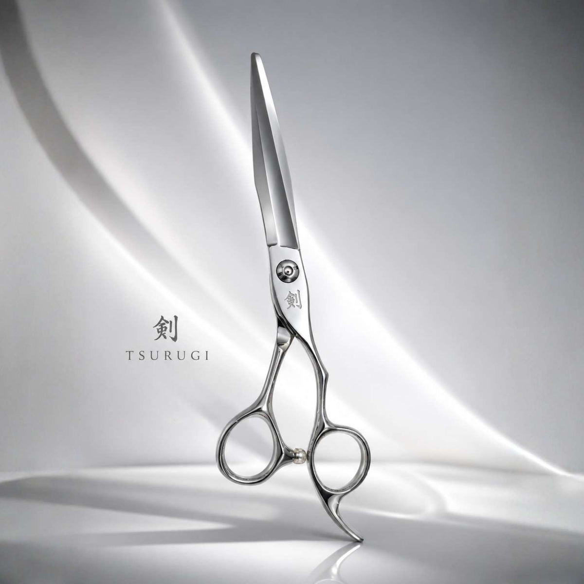 Ichiro Tsurugi Barber Hair Cutting Scissors - showroom view