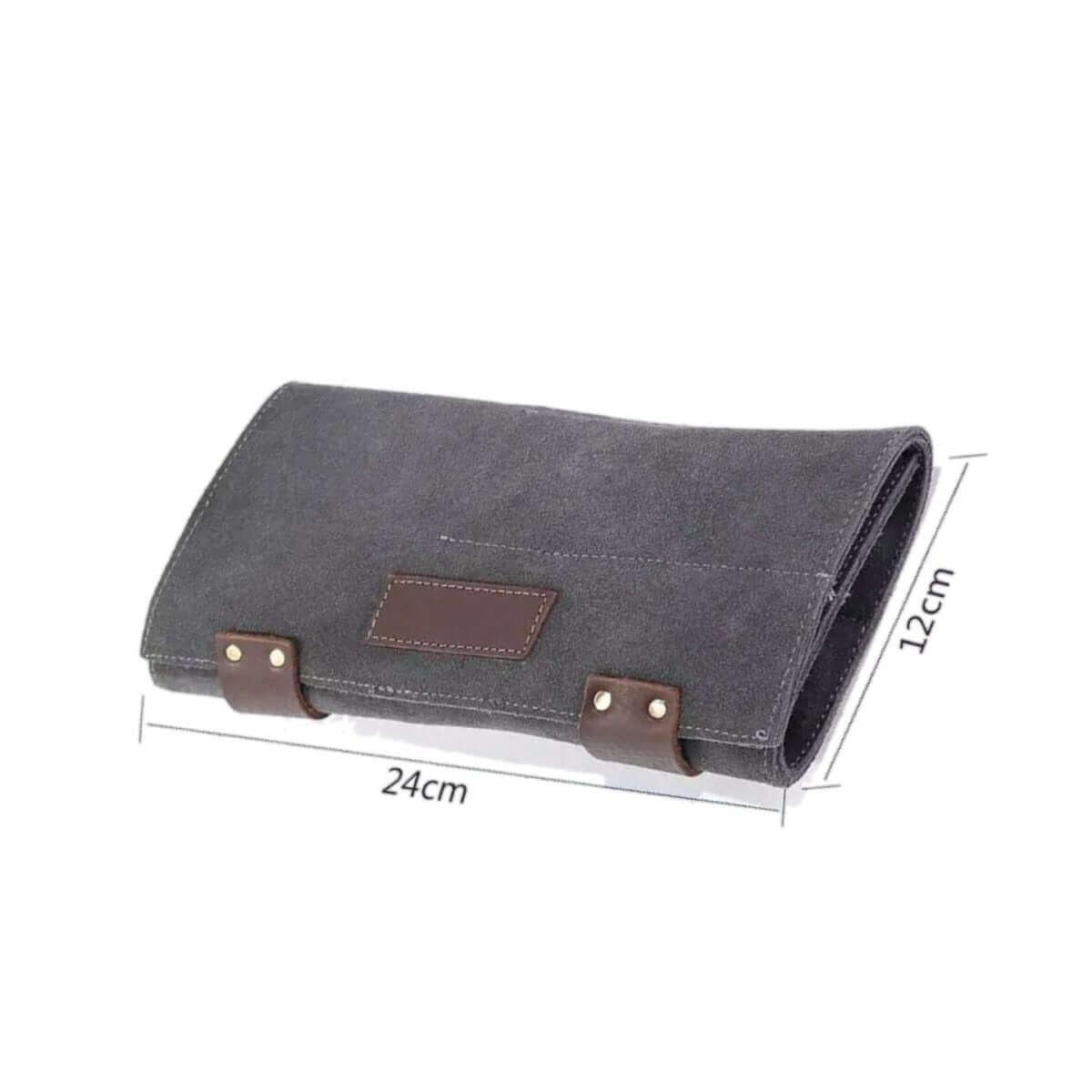 Scissors Roll Bag (Wallet): Protecting Up To 12 Scissors in - Leather Pouch For Hair Stylists &amp; Barbers