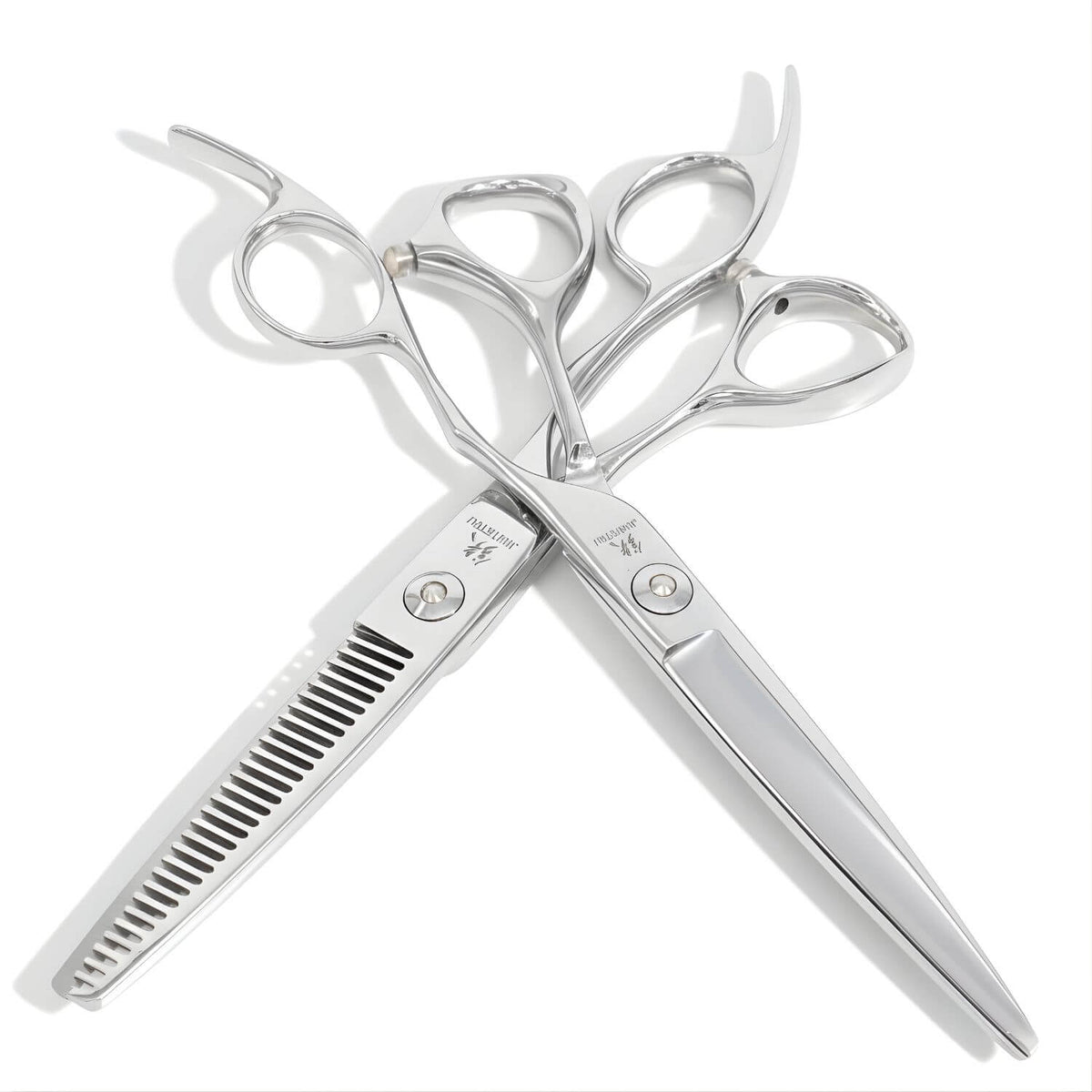 Juntetsu VG10 Offset Hair Cutting &amp; Thinning Scissor Set (SKU: JUN-OFF-M-4545)