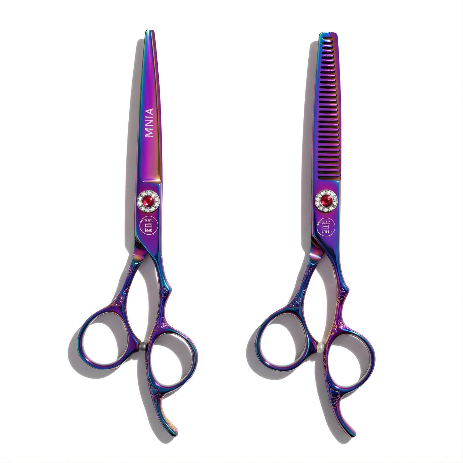 Mina Rainbow II Cutting Scissors (SKU: MIN-RNB-C60 MIN-RNB-S6055  MIN-RNB-RM606055)