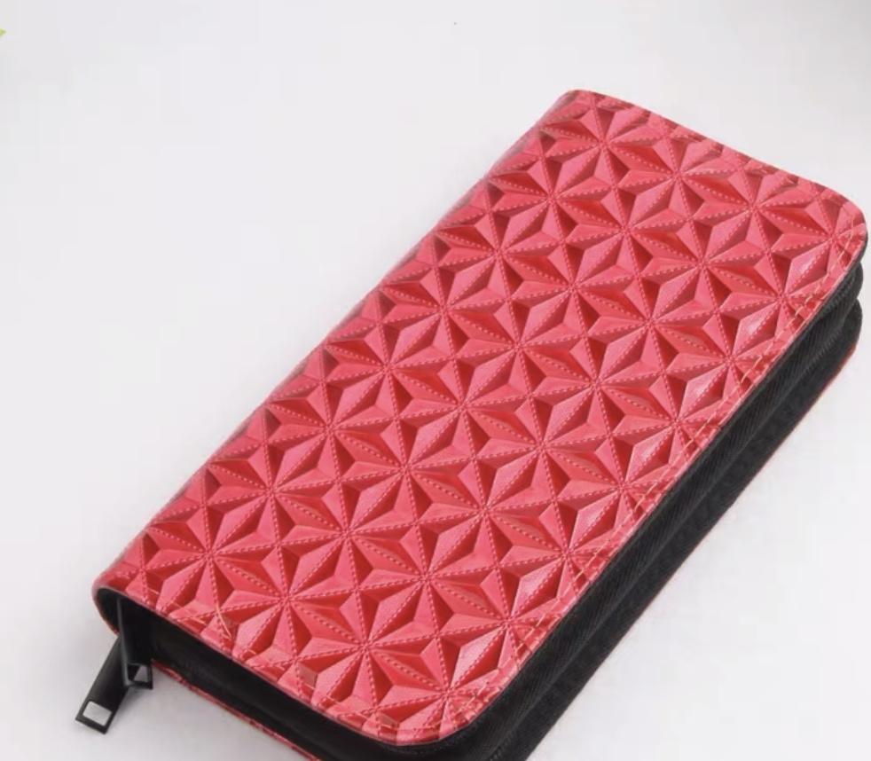 4 Piece Leather Scissors Case in - Leather Pouch For Hair Stylists & Barbers