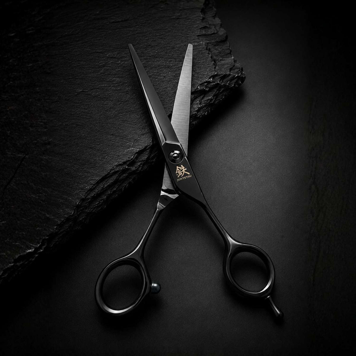 Juntetsu Black Cobalt Hair Cutting Scissors