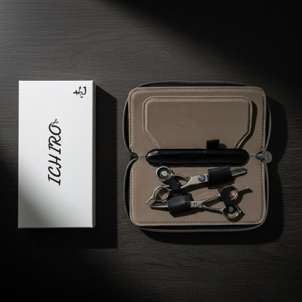 Ichiro Ergo Slice &amp; Serrated Hairdressing Scissor Set (SKU: ICH-ERGO-S55)