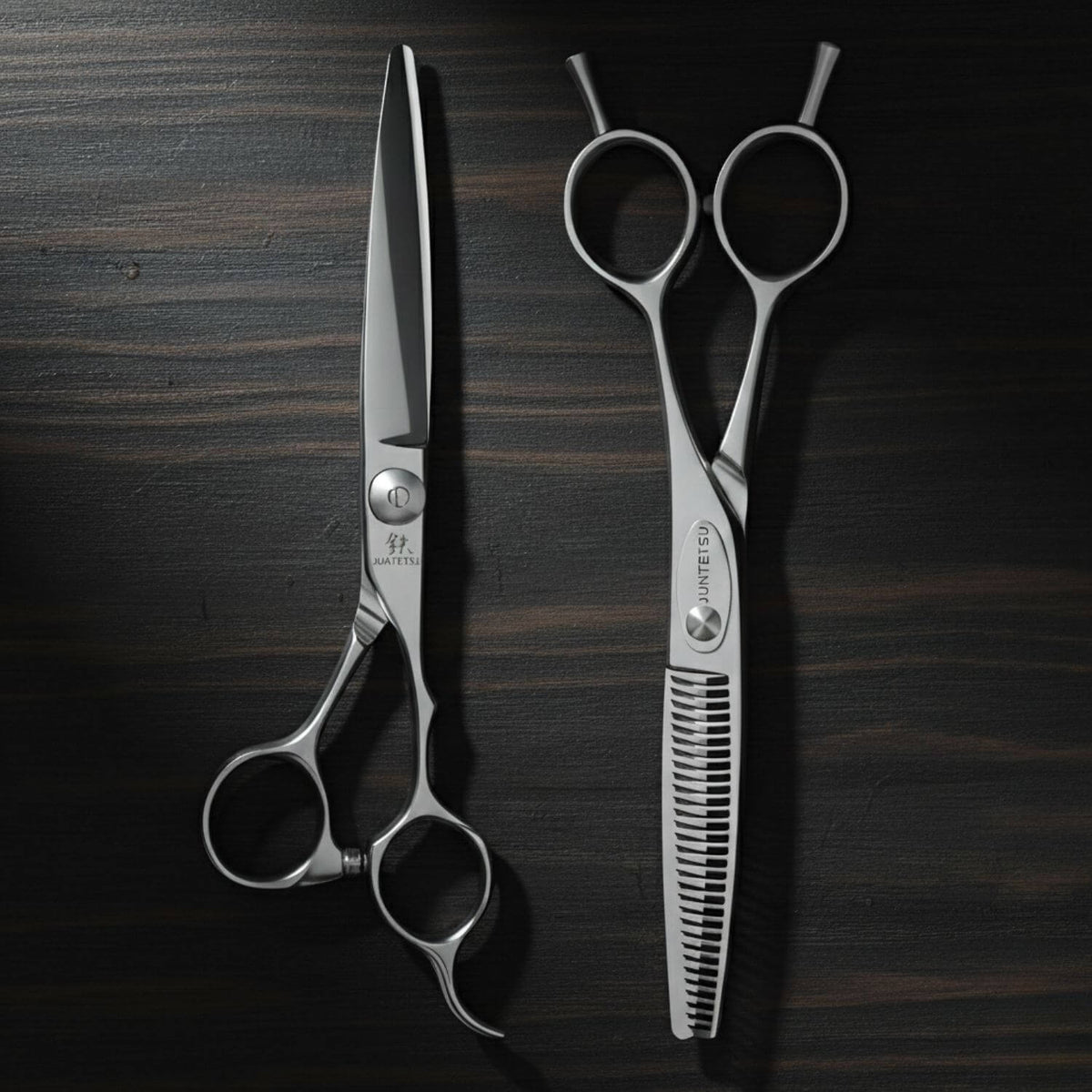 Juntetsu Cobalt Vertex Hairdressing Scissor Set (SKU: JUN-YKC-S55F)