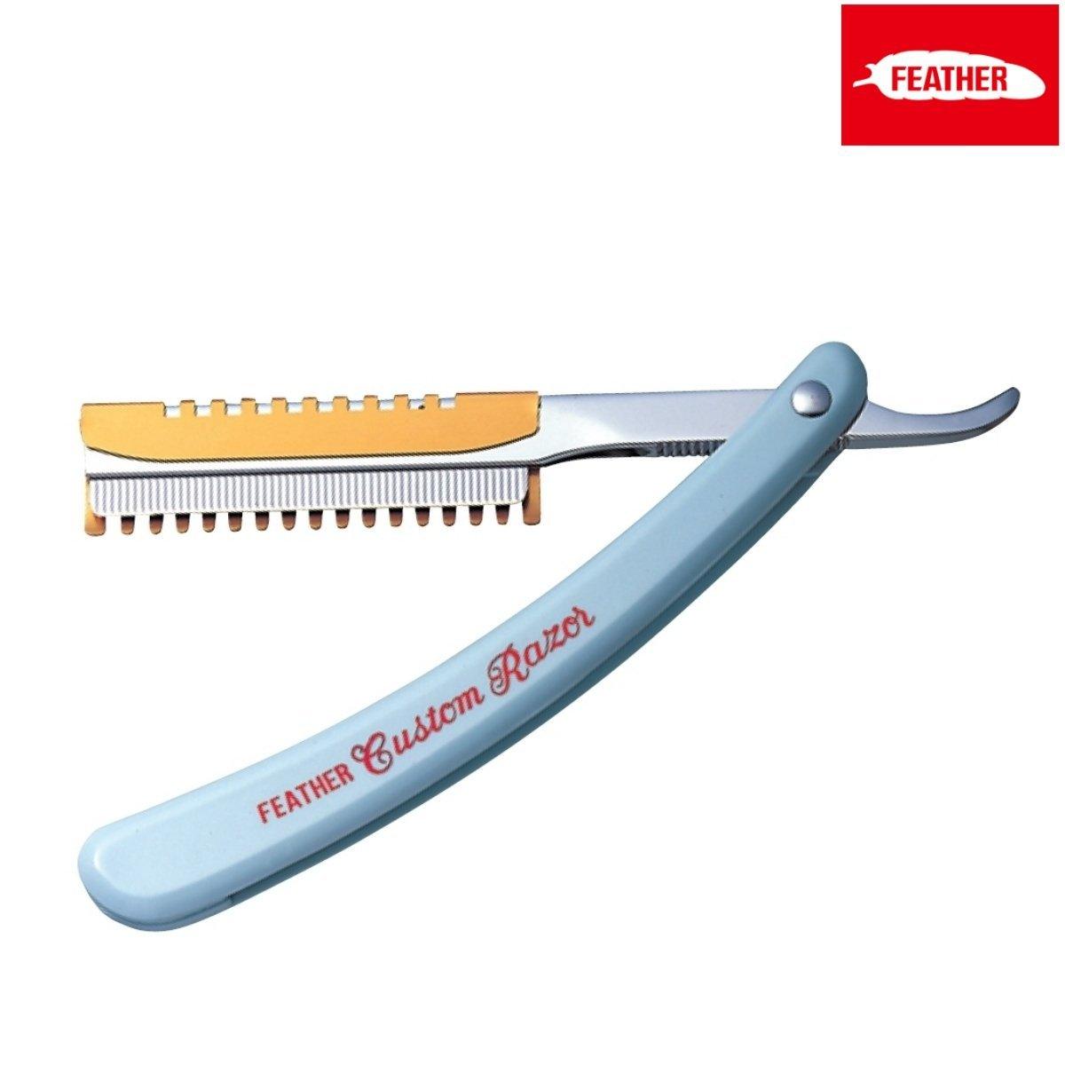 Feather Styling Razor Custom Type in - Styling Razor For Hair Stylists &amp; Barbers
