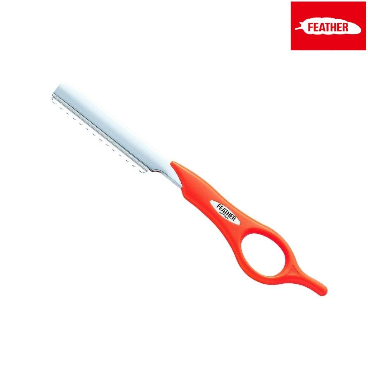 Feather Styling &amp; Texturizing Razor Short Handle in - Styling Razor For Hair Stylists &amp; Barbers