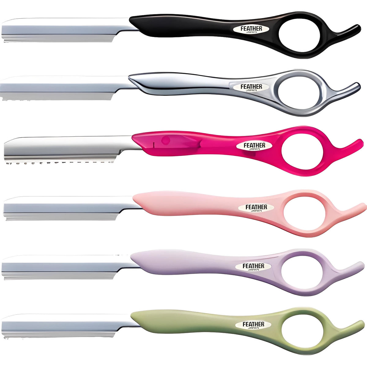 Feather Styling Razor Standard Handle Type in - Styling Razor For Hair Stylists &amp; Barbers