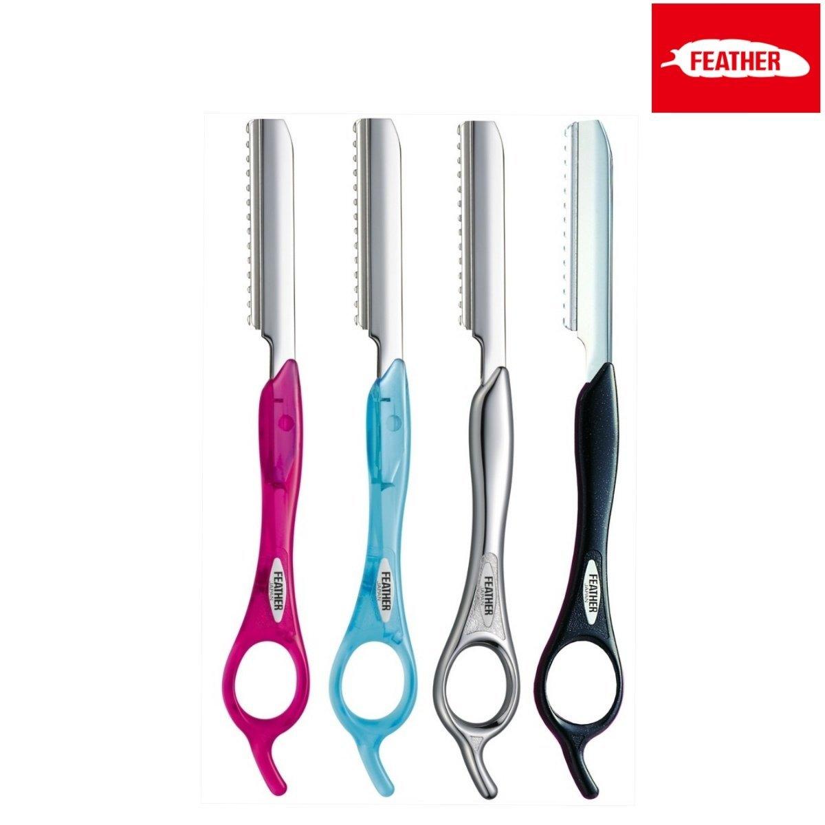 Feather Styling Razor Standard Handle Type in - Styling Razor For Hair Stylists &amp; Barbers
