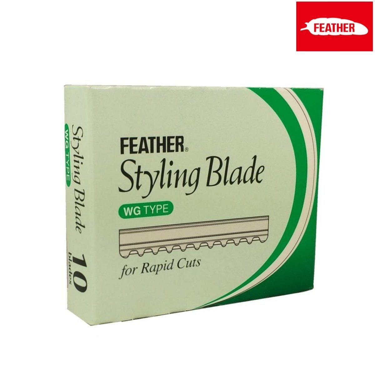 Feather WG Blades For Styling Razor in - Styling Razor For Hair Stylists &amp; Barbers