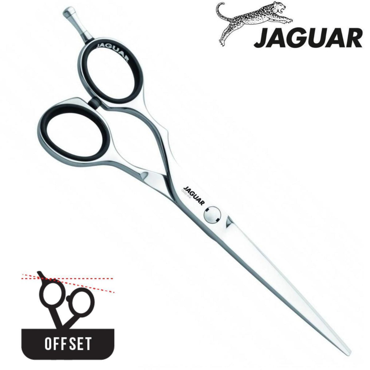 Jaguar Gold Line Diamond E Offset Left-Hand Scissors (SKU: JAG-24525)