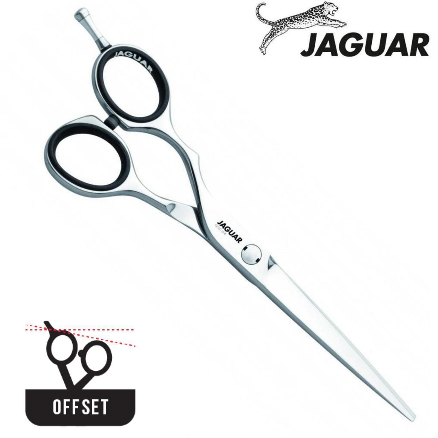 Jaguar Gold Line Diamond E Offset Left-Hand Scissors (SKU: JAG-24525)
