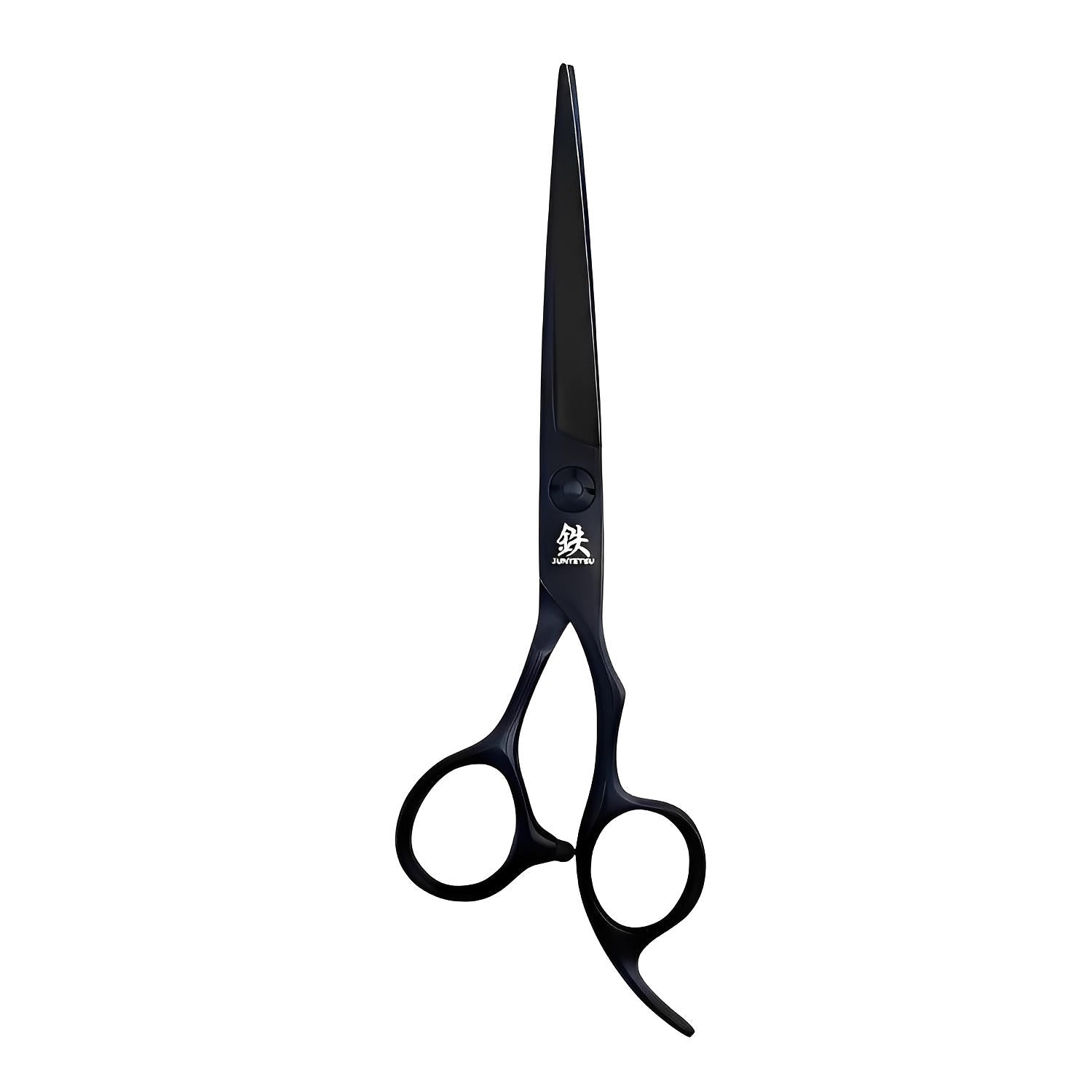 Juntetsu Matte Black Offset Hair Cutting Scissors (SKU: JUN-JMTB-C50)