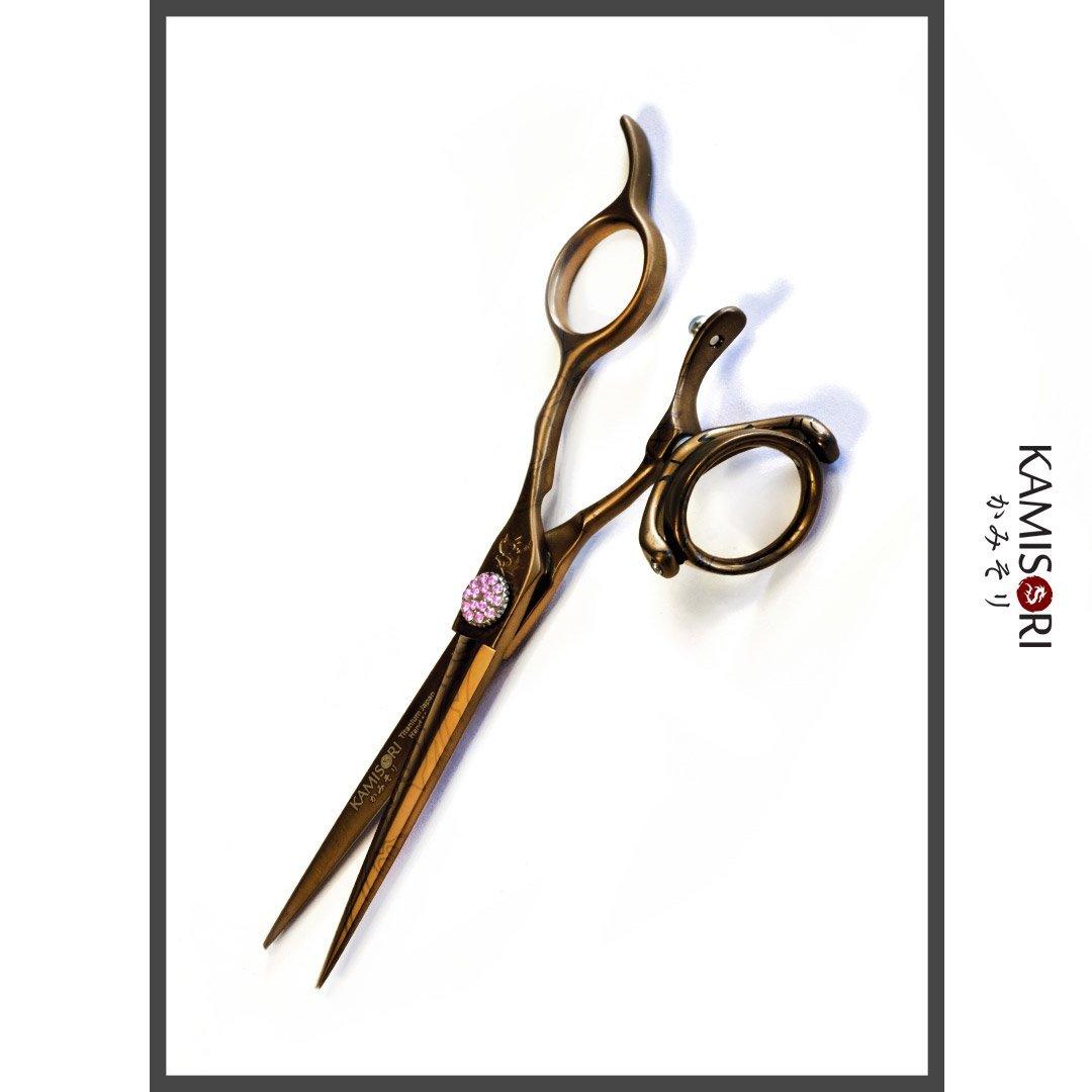 Kamisori Jewel III Double Swivel Haircutting Scissors in - Hair Cutting Scissors For Hair Stylists &amp; Barbers