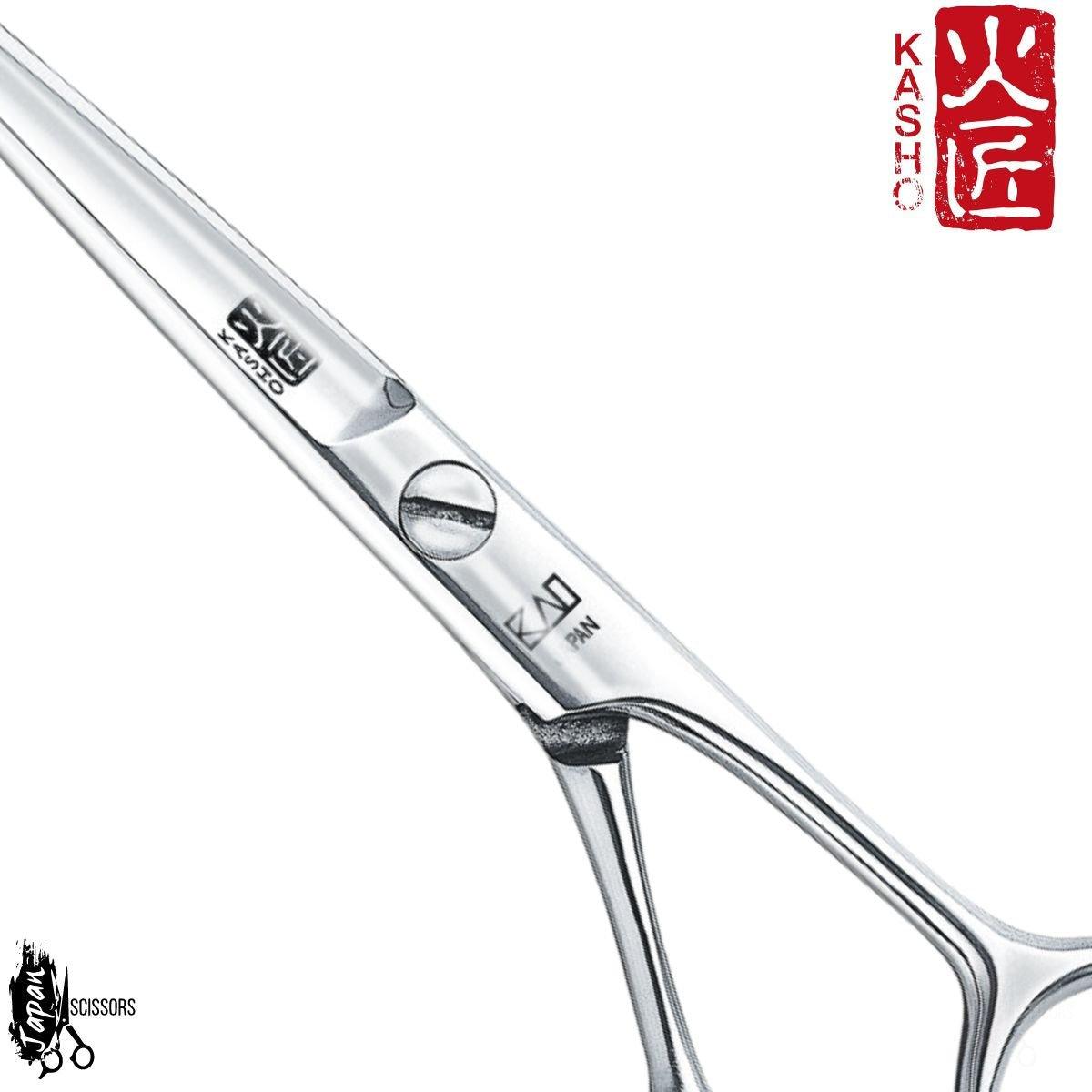 Kasho Blue Offset Hair Cutting Scissors in - Hair Cutting Scissors For Hair Stylists &amp; Barbers (SKU: SCKCB45OS)