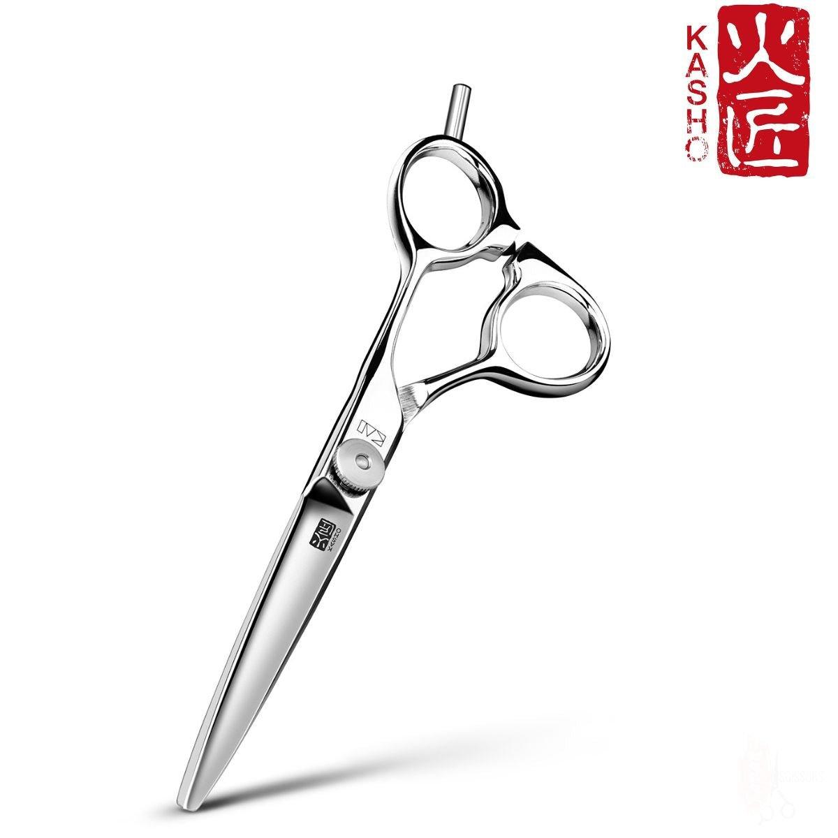 Kasho Design Master Offset LEFTY Hair Scissors in - Hair Cutting Scissors For Hair Stylists &amp; Barbers (SKU: SCKDM55OS L)