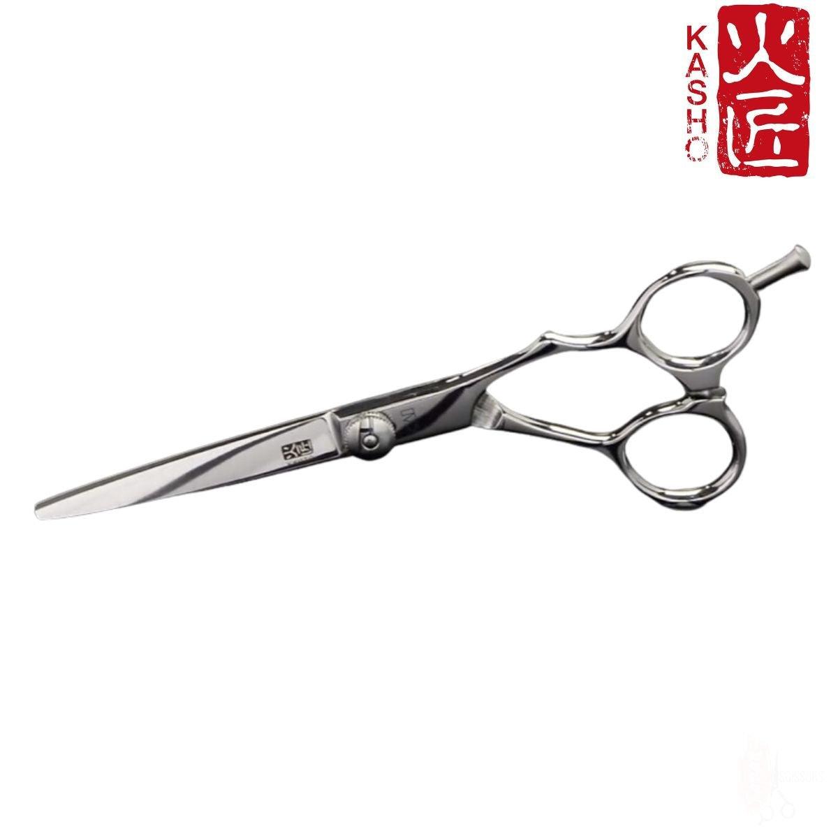Kasho Green Semi-Offset Hair Cutting Scissors in - Hair Cutting Scissors For Hair Stylists &amp; Barbers (SKU: SCKGR50OS)