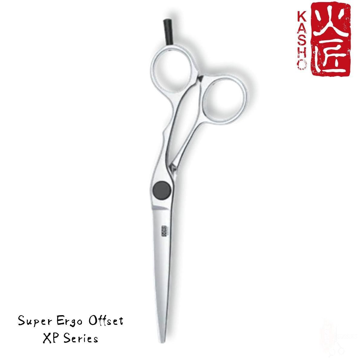 Kasho XP Super Ergo Offset Hair Cutting Scissors in 6.0&quot; Inch Super Ergo Offset - Hair Cutting Scissors For Hair Stylists &amp; Barbers (SKU: SCKXP55OS)