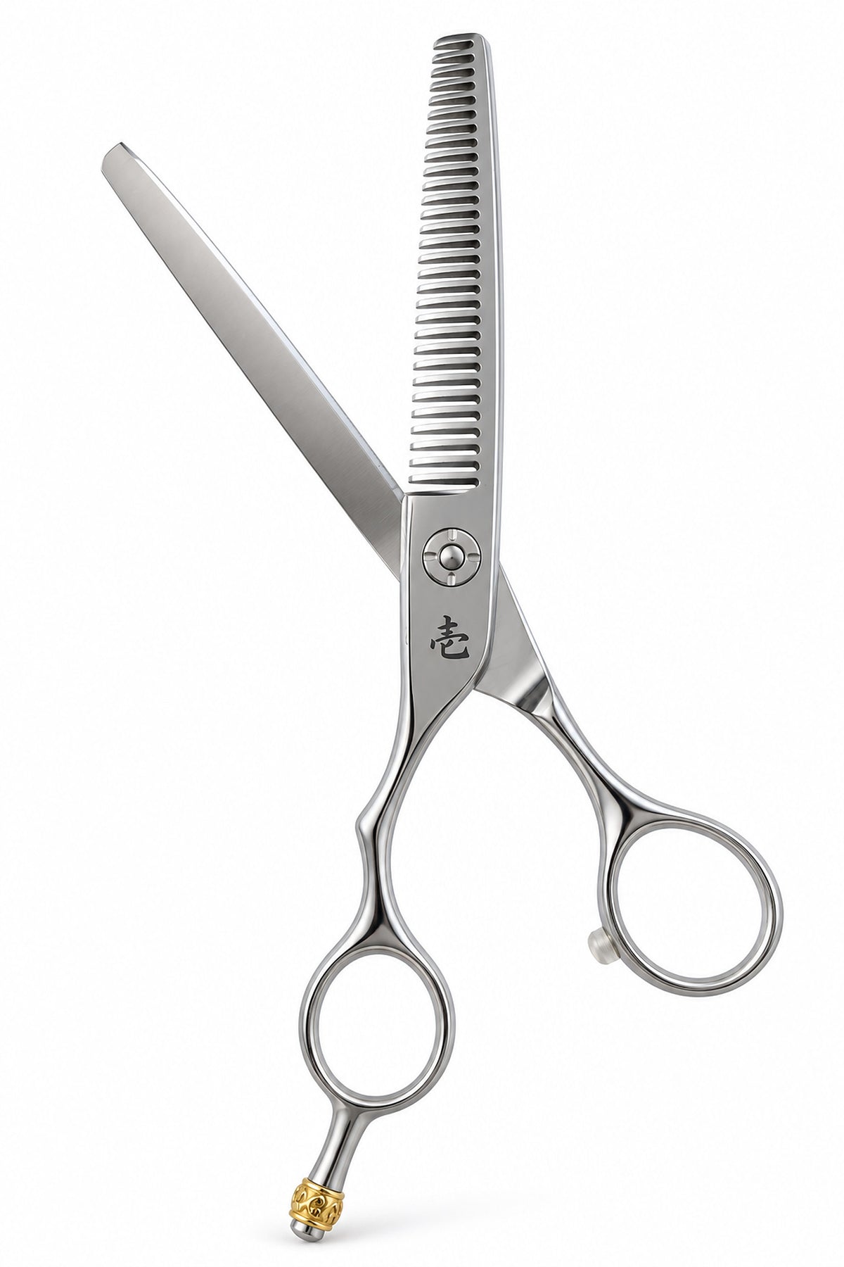 Left-handed Ichiro Crown thinner opened up to show the V-shaped thinning teeth