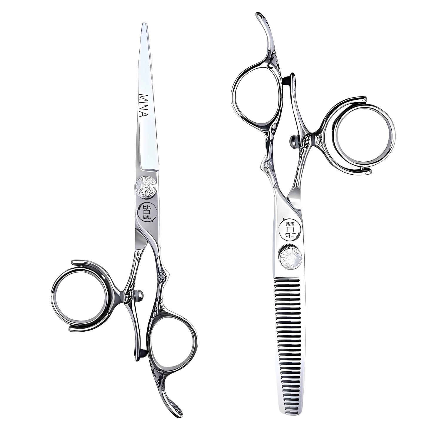 Mina Sakura Double Swivel Professional Scissors Set (SKU: MIN-SAK-SS55)