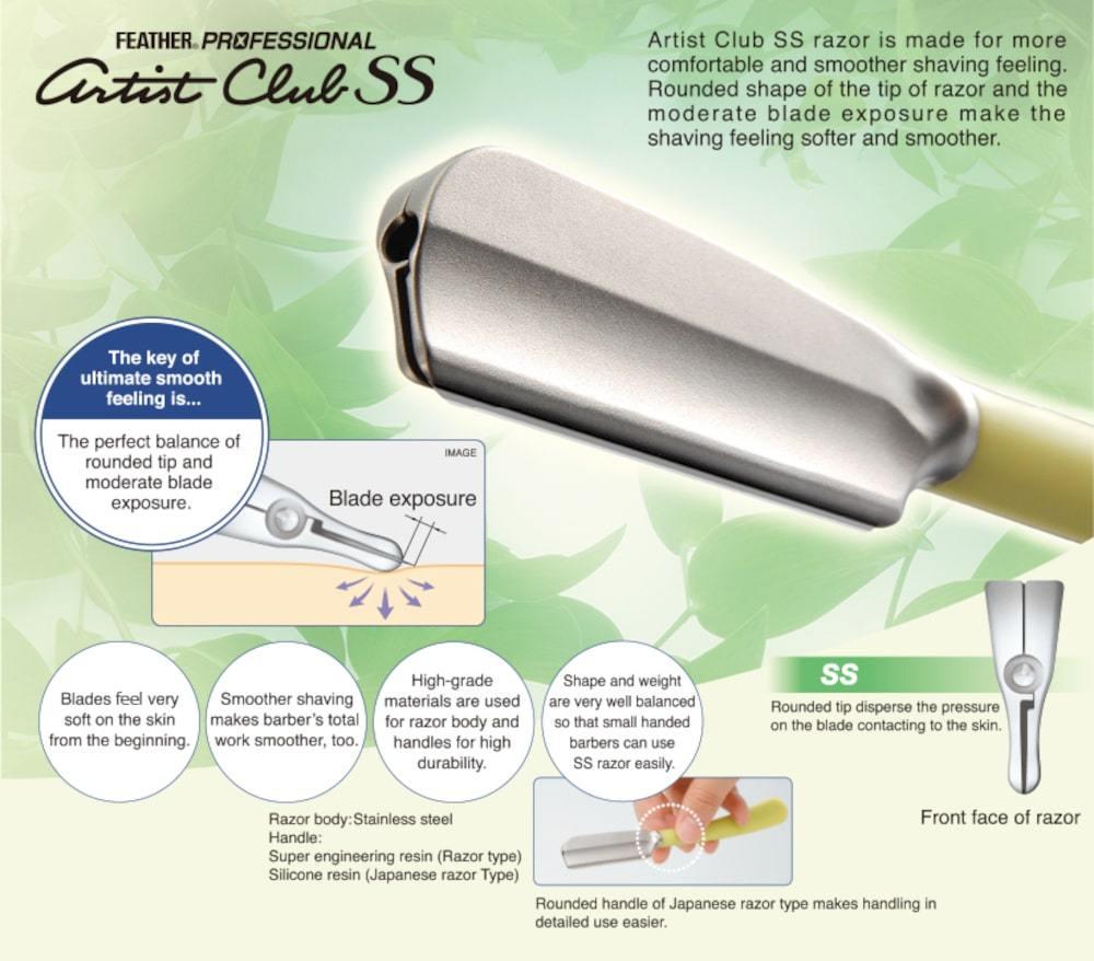 Professional Artist Club SS Folding Razor: FEATHER Safety Razor Co - Scissor Hub Australia