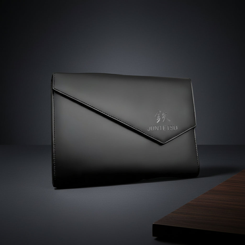 Juntetsu Leather Scissor Case - 8 Pocket Premium Storage (SKU: JUN-CASE-B8PC)