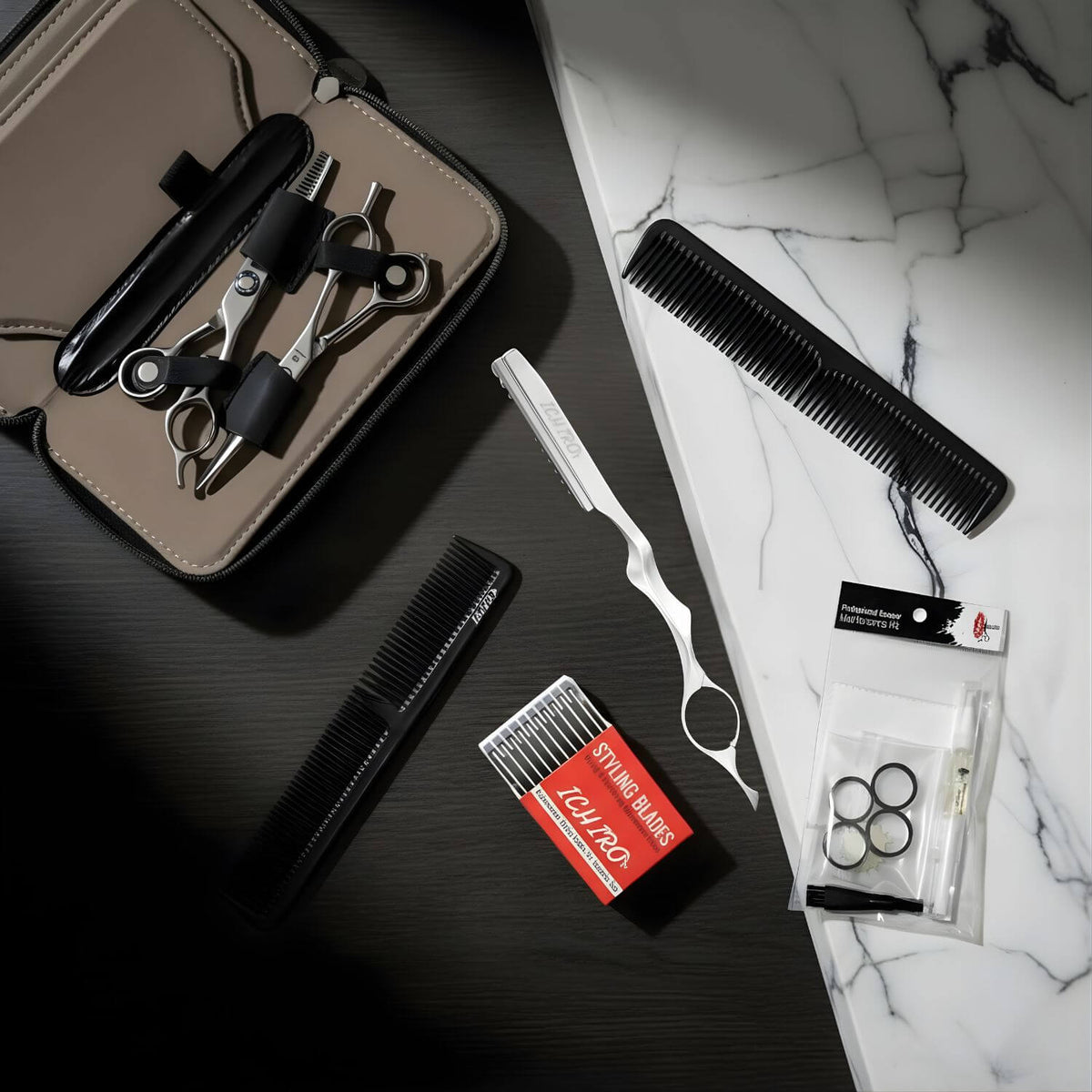 Hairdressing Scissor Care &amp; Maintenance Kit: Fix, Clean, Protect &amp; Oil