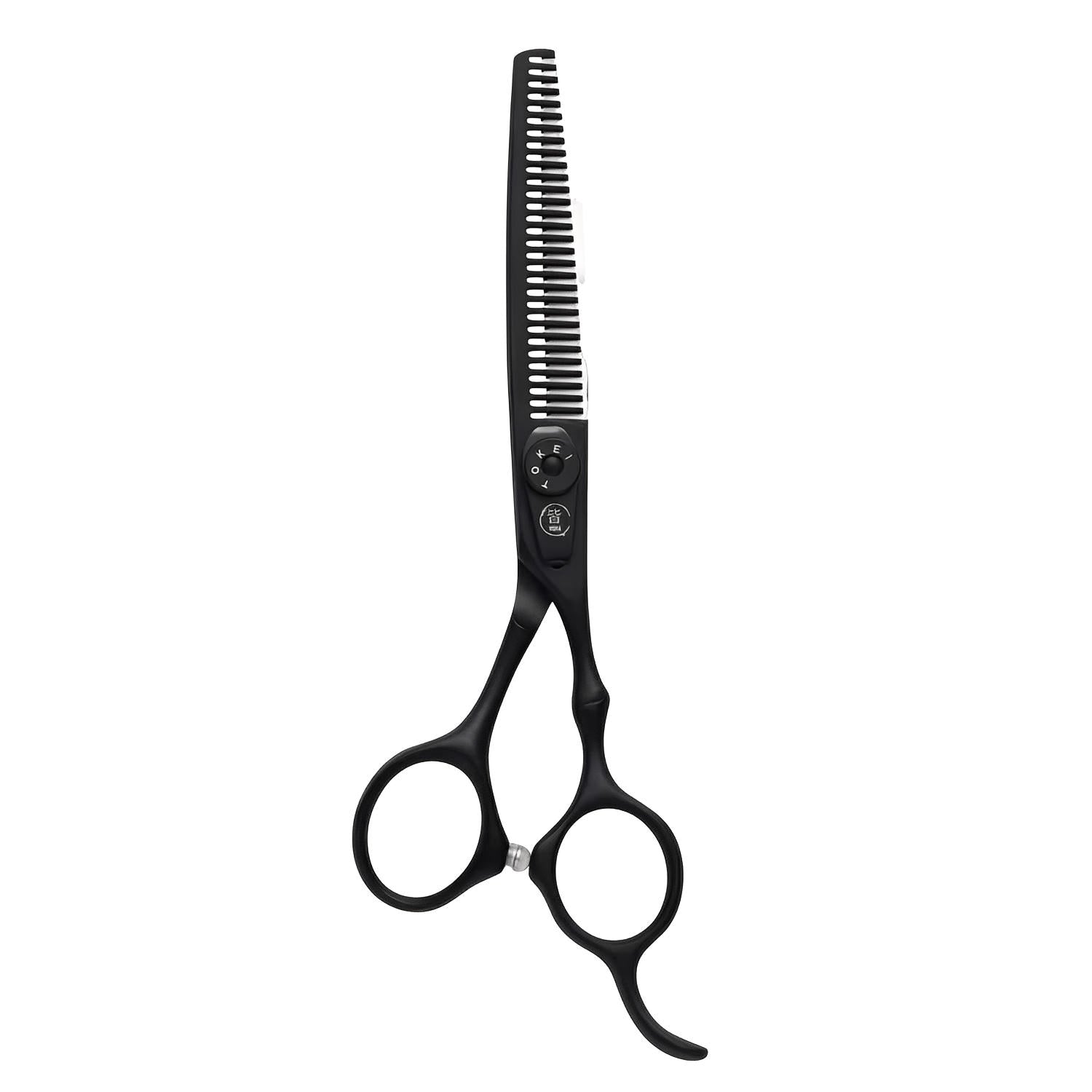 Mina Timeless Hairdressing Matte Black Thinning Scissors (SKU: MIN-TML-T60)