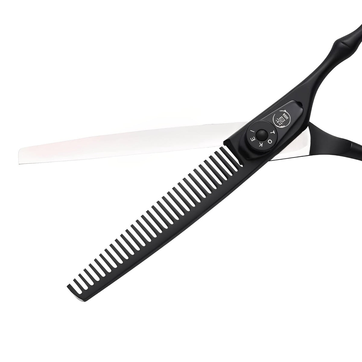 Mina Timeless Hairdressing Matte Black Thinning Scissors (SKU: MIN-TML-T60)