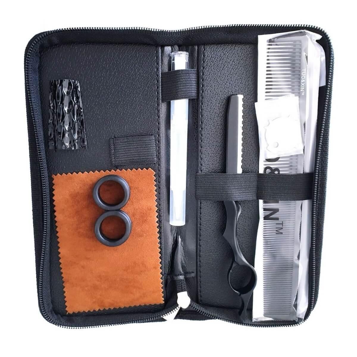 Ichiro Matte Black Professional Thinning Scissors - Scissor Hub Australia