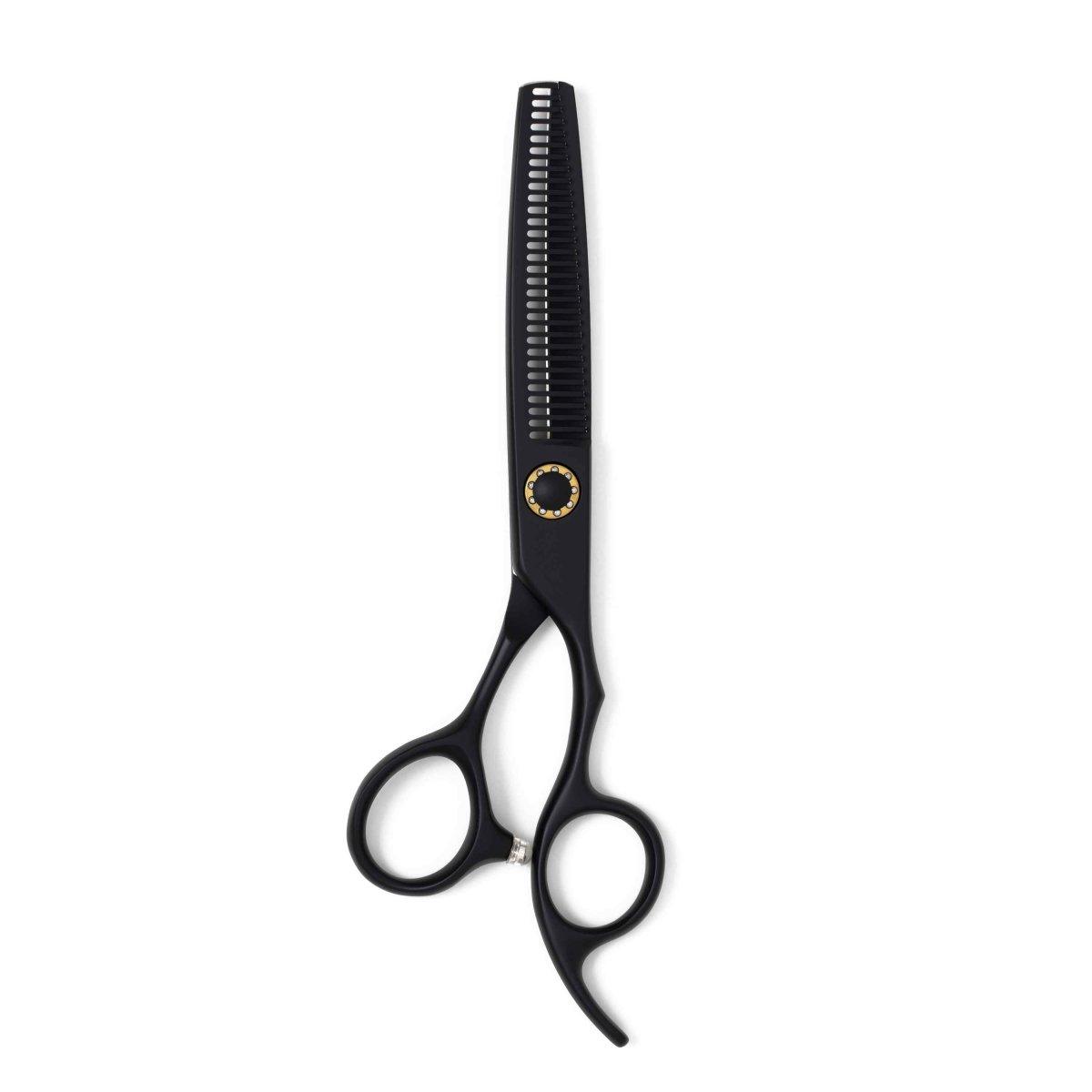 Ichiro Matte Black Professional Thinning Scissors - Scissor Hub Australia