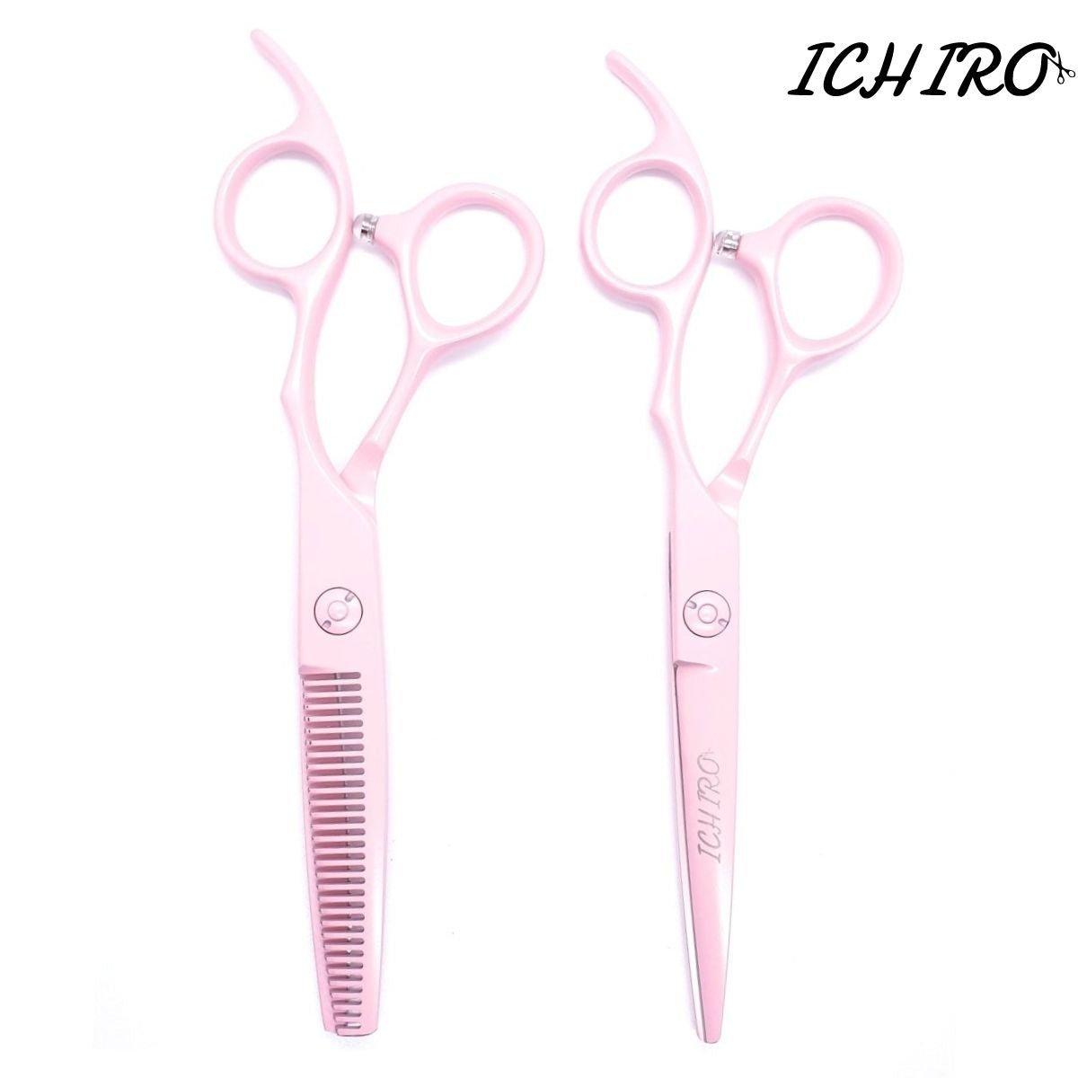 Ichiro Pastel Pink Hairdressing Scissor Set - Scissor Hub Australia