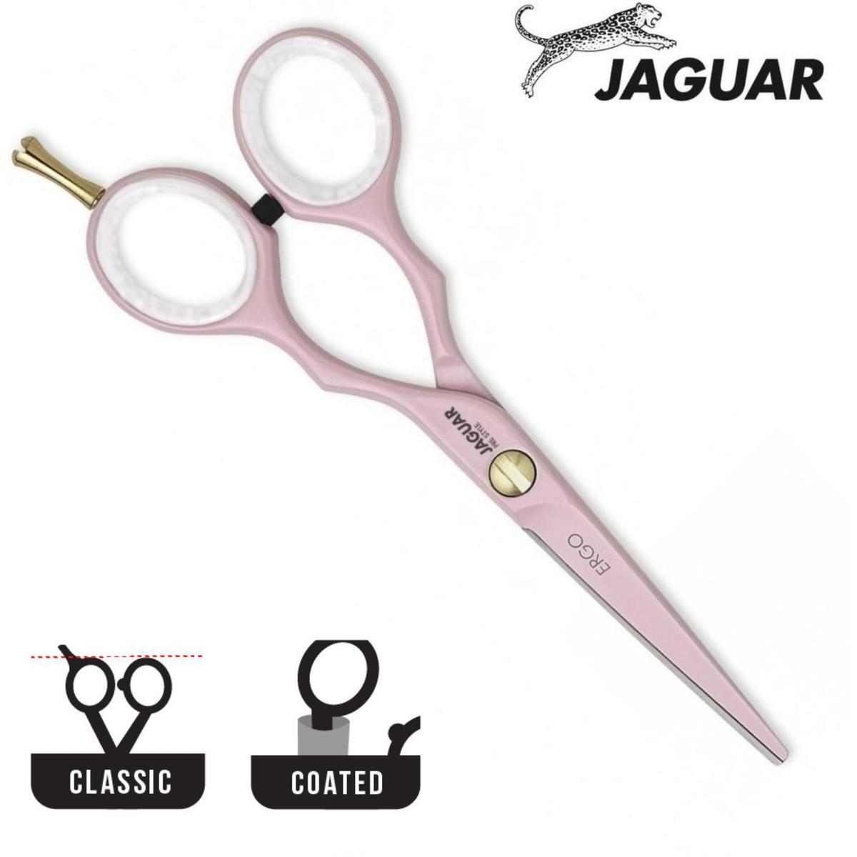 Jaguar Pink Ergo Hair Cutting Scissor - Scissor Hub Australia