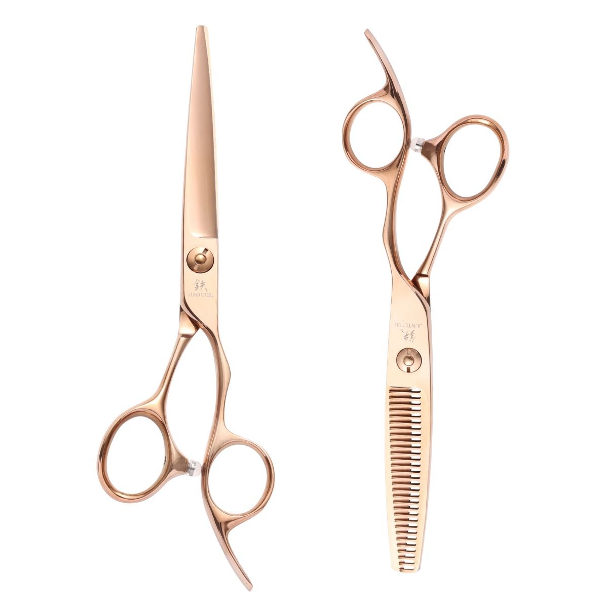 Juntetsu Rose Gold Hairdressing Scissor Set - Scissor Hub Australia