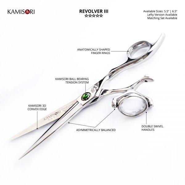 Kamisori Revolver Swivel Professional Haircutting Scissors - Scissor Hub Australia