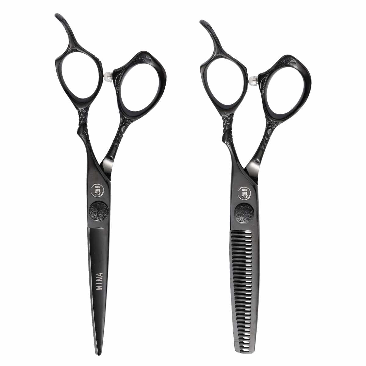 Mina Ash Black Cutting & Thinning Set - Scissor Hub Australia